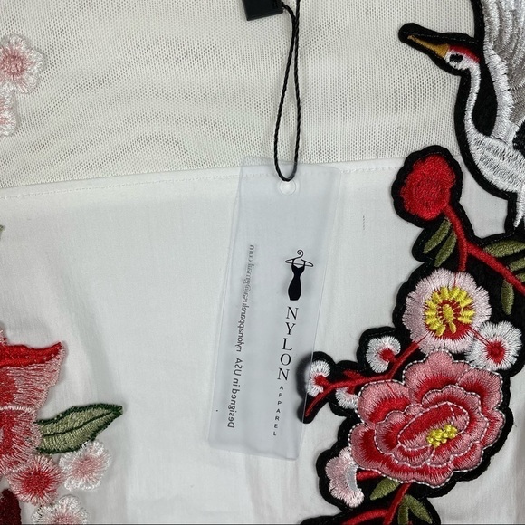 Nylon Apparel Embellished Blouse - Picture 10 of 10